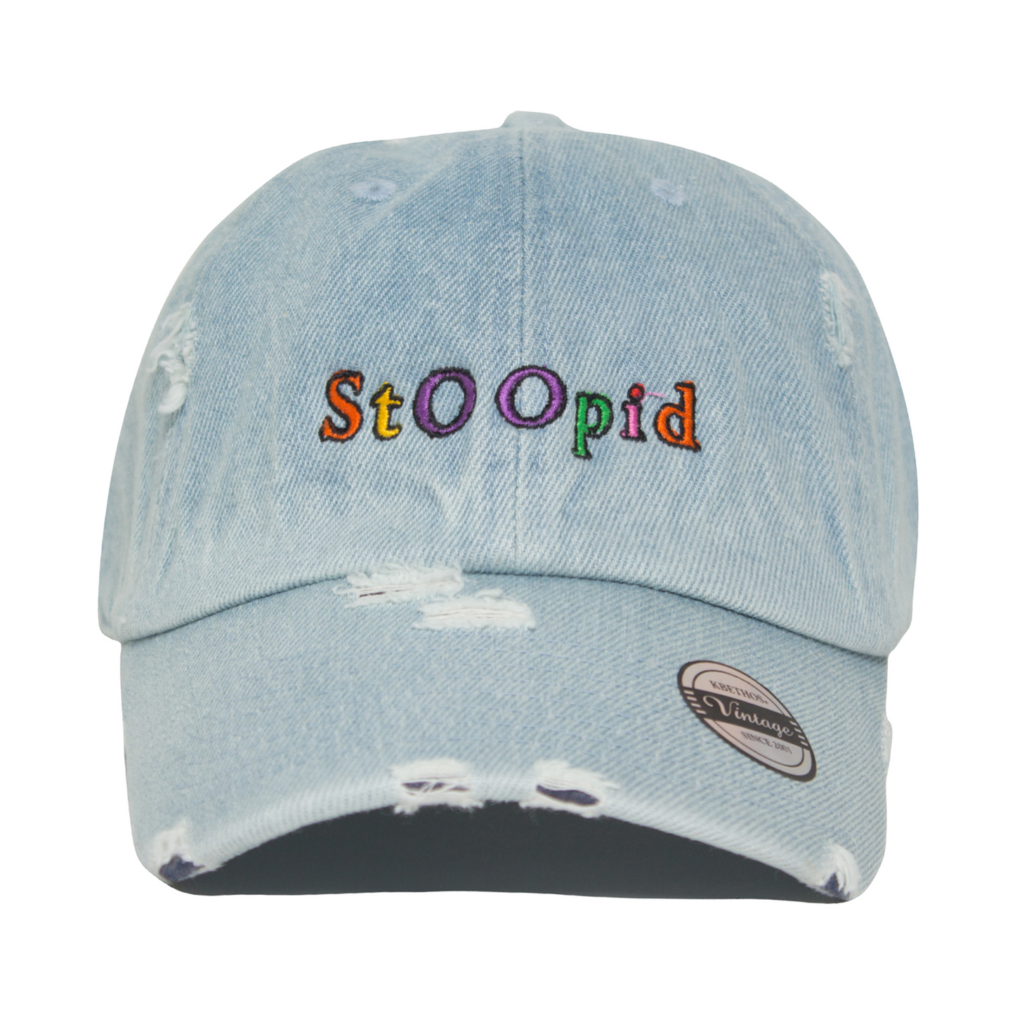 Stoopid Hat - Distressed Denim
