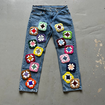 Grandma Squares Jeans