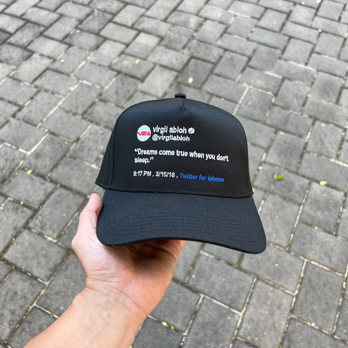 Virgil Abloh Tweet Hat