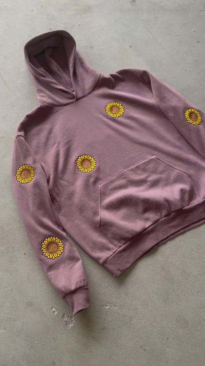 Sunflower embroidered Hoodie