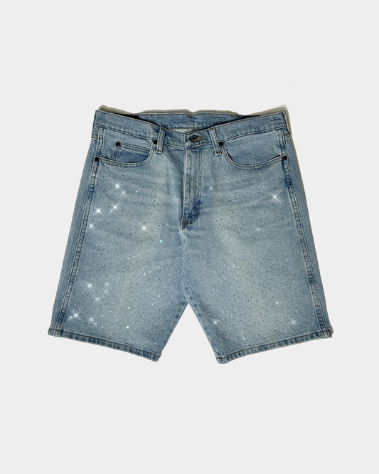 Rhinestone Denim Short