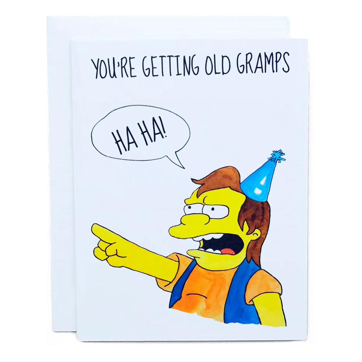 The Simpsons Nelson Birthday Card