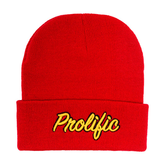 Prolific Script Beanie