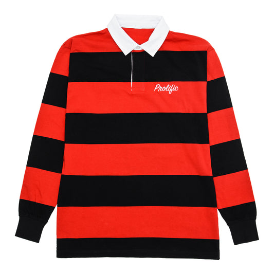 Prolific Rugby Jersey - Black/Red