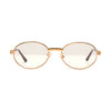 Prolific Gold Frame Glasses A0716 - Clear Lens
