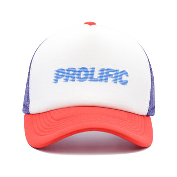 Motion Logo Trucker Hat - White/Red/Purple