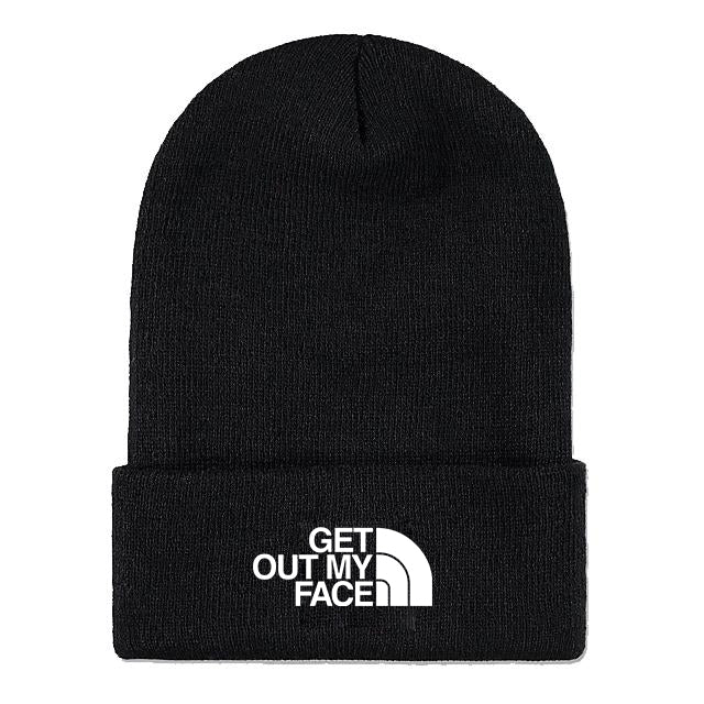 Get Out My Face Beanie- Black