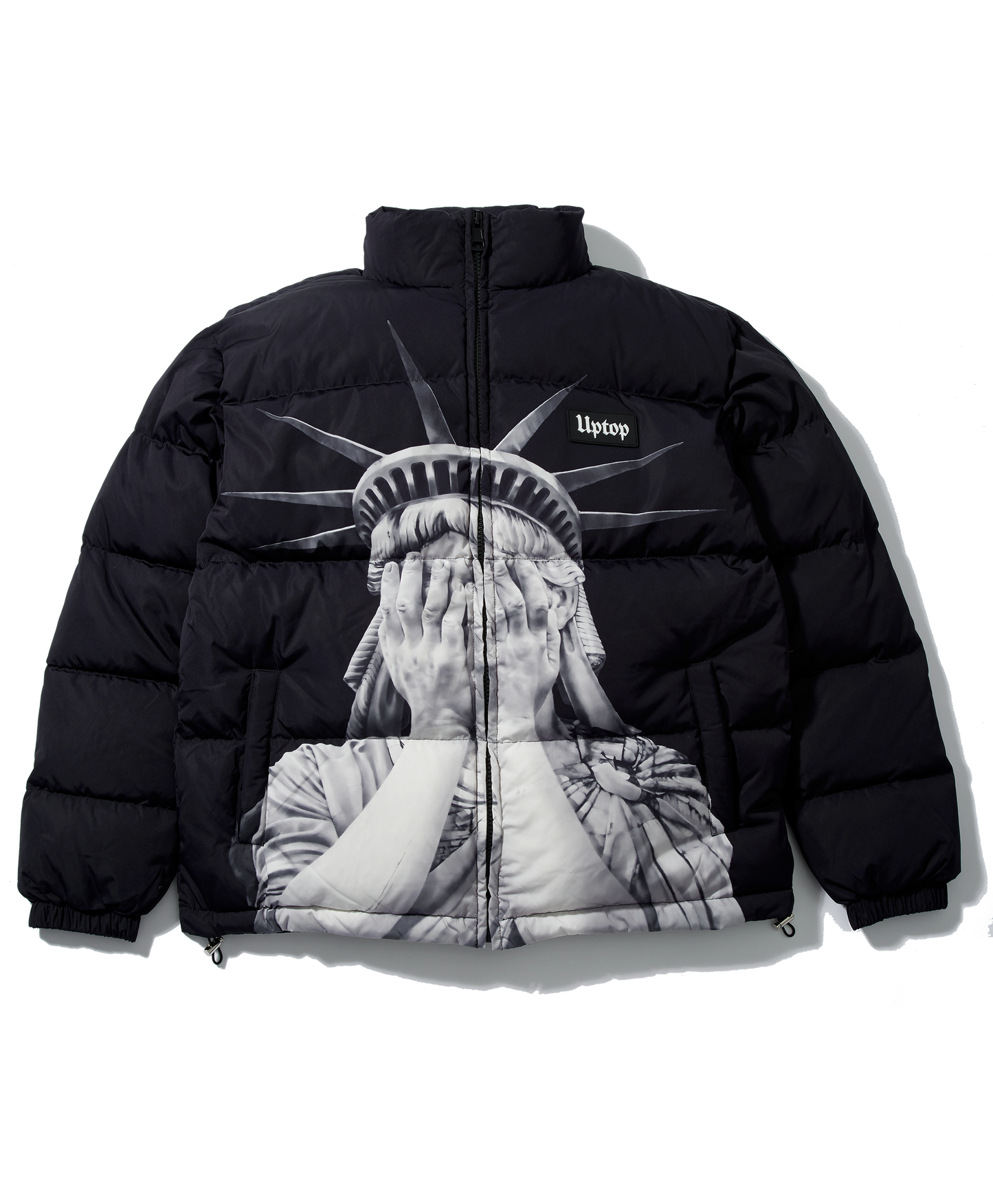 No Liberty Puffer Jacket - Black  la