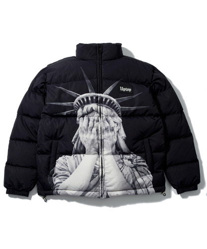 No Liberty Puffer Jacket - Black  la