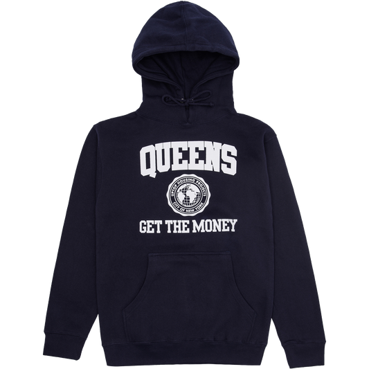Queens Get The Money College Hoodie - Navy
