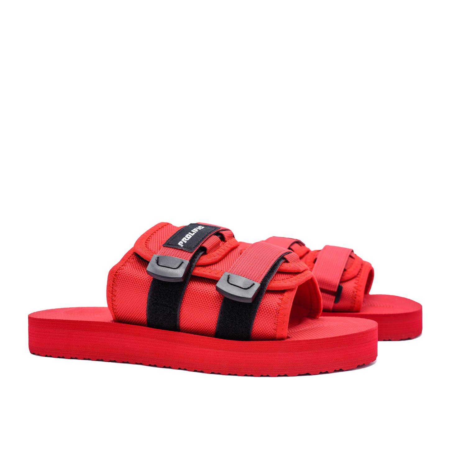 Prolific Velcro Slides - Red