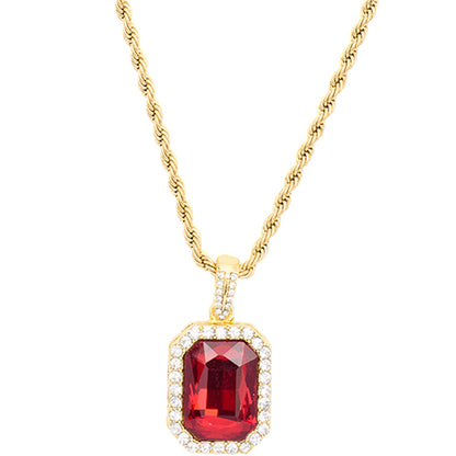 Crystal Rope Chain - Red